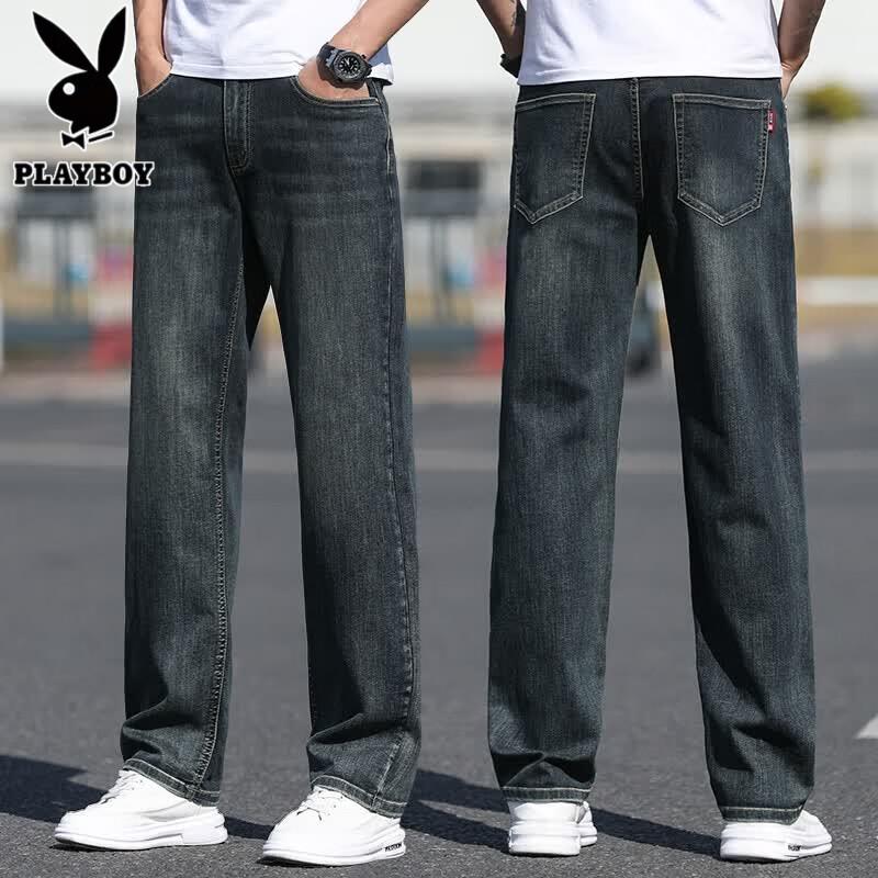 Playboy Men s Loose Straight Leg Summer Jeans 32