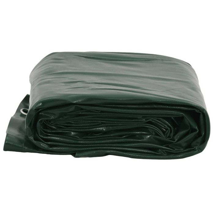 VidaXL Bâche, Couverture de Toit avec Oeillets Métalliques, Bâche de Protection Résistante aux UV Jardin Extérieur, Vert 156051