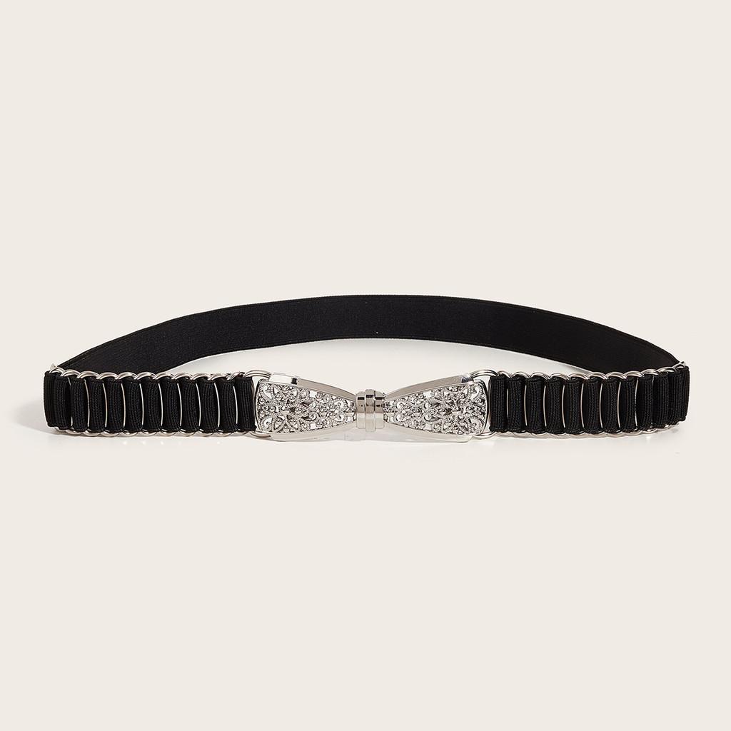 Waist Metallic Ladies Belt With Snap Button Closure For Dresses And Wear Casual