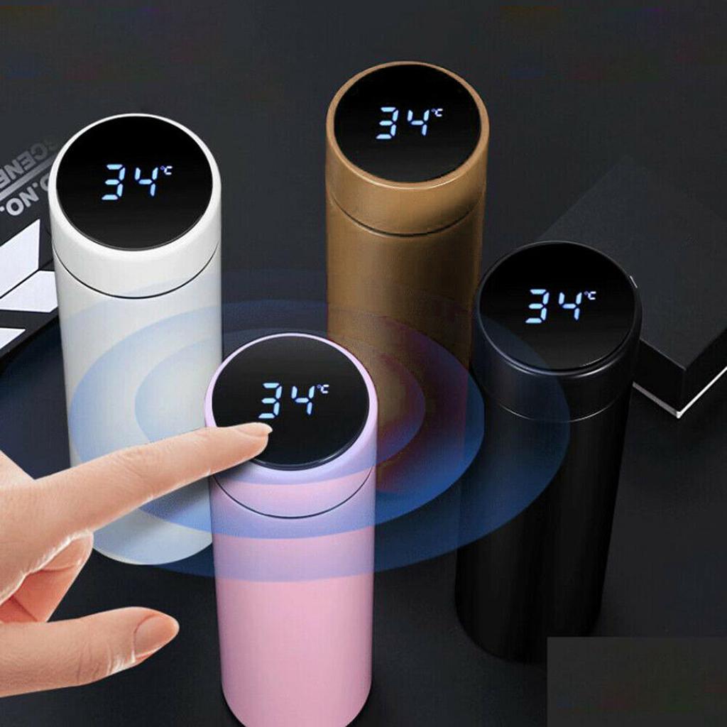 Smart Insulated Mug Stainless Steel Vacuum Cup LED Temperature Display 500ml. Smart Insulated Mug Stainless Steel Vacuum Cup LED Temperature Display 500ml.