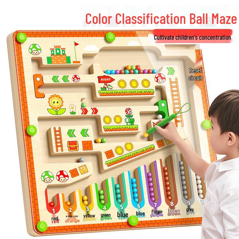 Children's 3D Magnetic Maze Game: Educational Brain & Concentration Trainer for Ages 3-6