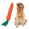 Pet Dog Puppy Carrot Shape Cotton Rope Molar Tooth Cleaning Chew Training Toy