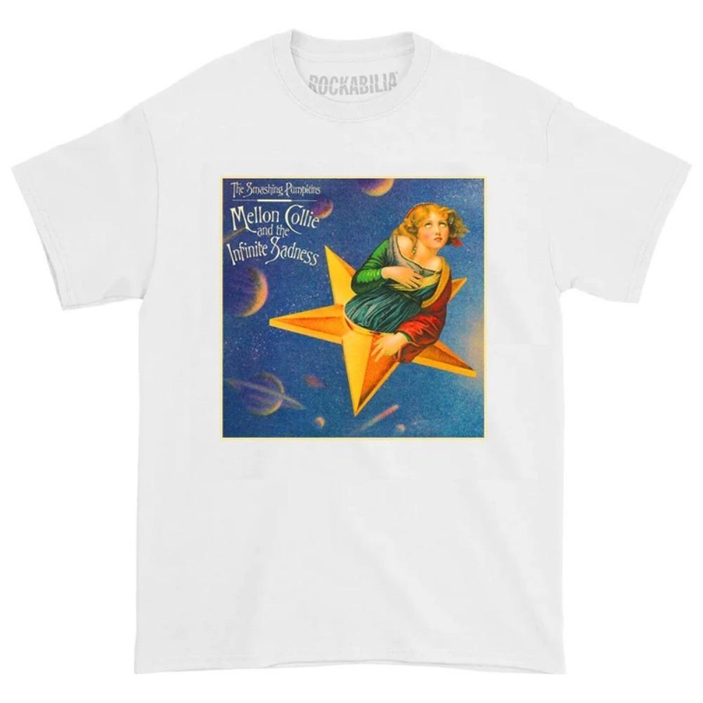

2025 Classic The Smashing Pumpkins Band T Shirt Rock Music Men Women Casual T-Shirt Short Sleeve Tee Tops Summer Clothing S