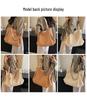 2026 Japanese Casual Women's Solid Color Large Tote Bag for College and Commute