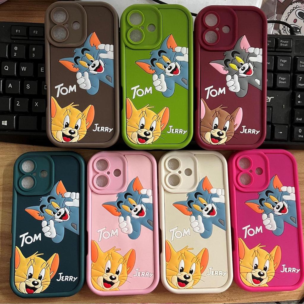 Creative 3D Cartoon Mouse Cat Silicone Phone Case for IP16 Pro Max/15/14/13/12