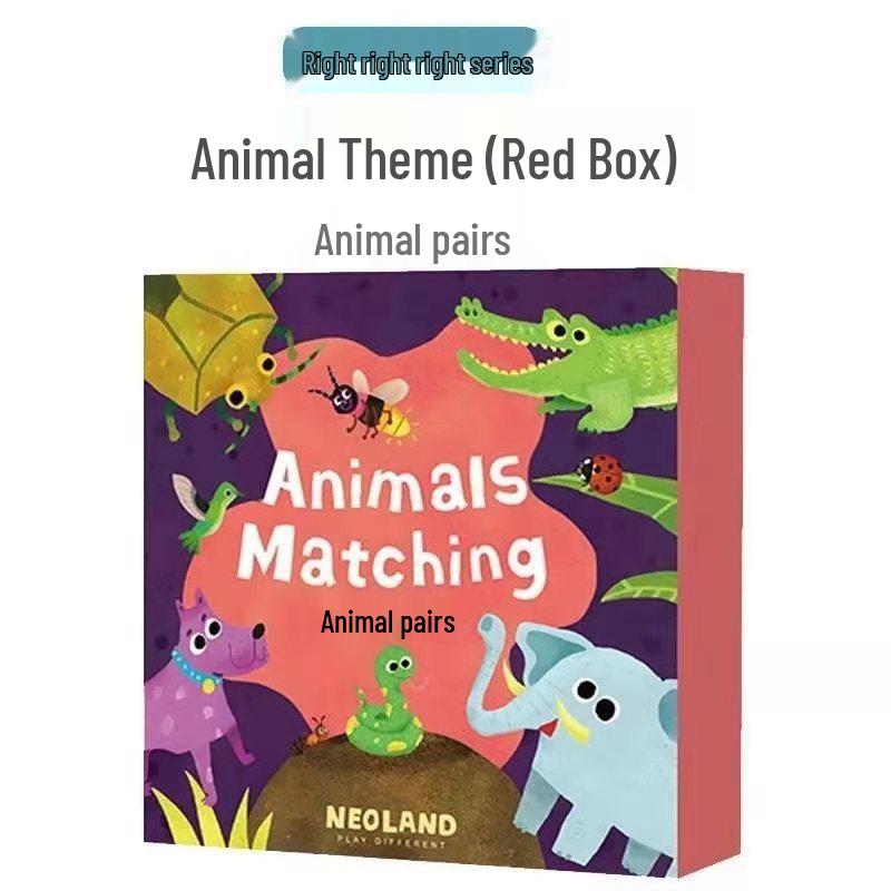 Early Education Cartoon Matching Cards - Parent-Child Concentration Game & Children's Gift