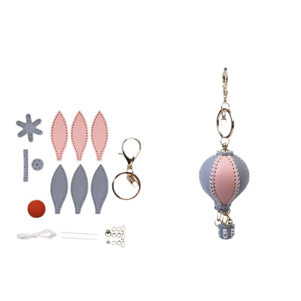 Hot Air Balloon Car Key Ring Versatile Keychain Lanyard Mini Keychain DIY Keychain  Bag Charms