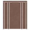 vidaXL Stoffschrank mit Fächern und Stangen 45×150×176 cm Braun