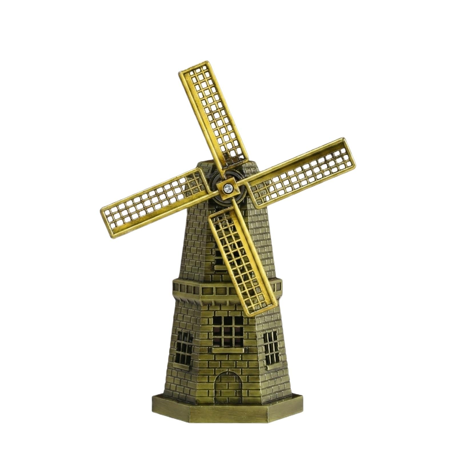 

Винтажный Орнамент Ветряная Мельница Украшение для Книжной Полки Винного Шкафа Креативное Украшение для Гостиной Дома Европейский- Прихожая Шкаф Маленькое Украшение One Size бронзовый