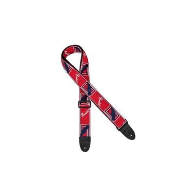 Gurt Monogrammiert Fender® 2" Gurt, Rot/Weiß/Blau