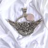 Natural Gemstone 925 Solid Silver Designer Jewelry Pendant 1.48" Christmas Gift CP-17