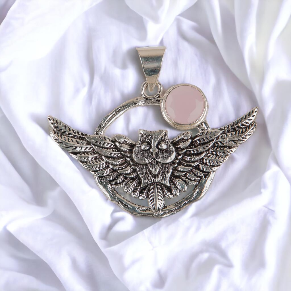 Natural Gemstone 925 Solid Silver Designer Jewelry Pendant 1.48" Christmas Gift CP-17