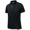 Camiseta POLO de Manga Corta para Hombre, Color Sólido, Cuello con Media Cremallera, Edición Fina, Manga Corta de Contraste, Edición Coreana, Camiseta Casual