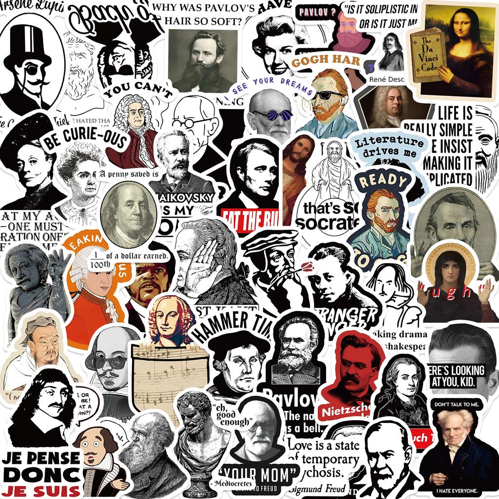 50Pcs Fun Celebrity Diy Diary Laptop Luggage Skateboard Graffiti Decal Fun Children’S Classic Toy