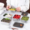 4Pc Stainless Steel Food Storage Containers Set Thickened Leakproof Stackable For Fridge Freezer And Pantry Organization