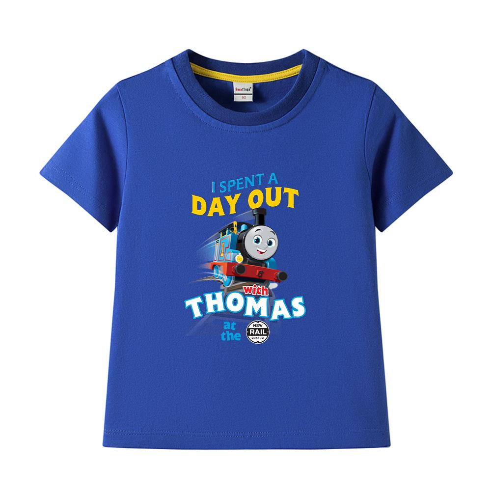 Boys' Printed Short-Sleeve Cotton T-shirt - 2023 Summer Fashion