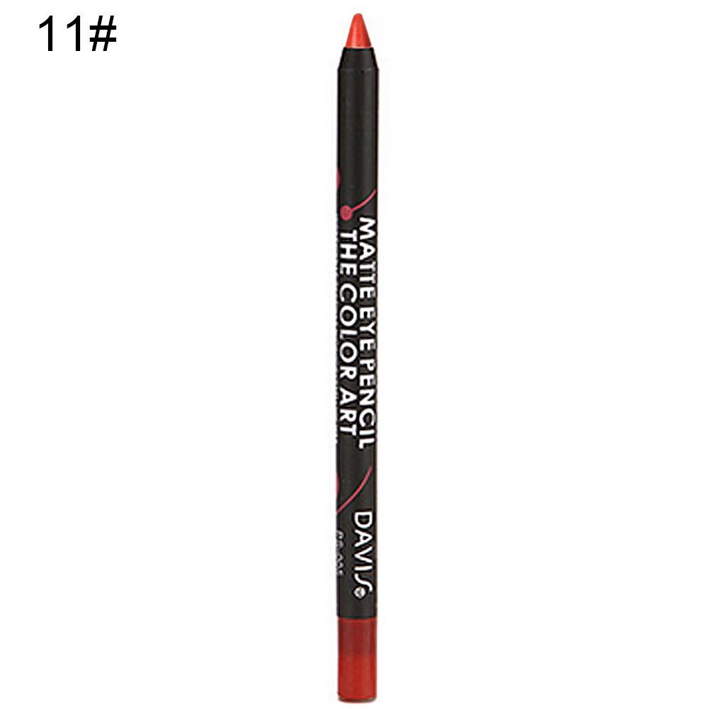 Puntos Vanntett Langvarig 12 Farger Leppestift Blyant Silkematt Lip Liner Kosmetisk