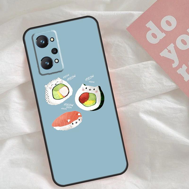 Sushi Food Case For Realme C53 C55 C33 C63 C61 C51 C65 C67 C71 C75 11 12 13 14 Pro Plus GT6 GT7 15 Pro