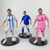 In Stock 1-8Pcs Football Star  C.Ronaldo Messi Mbappe Model Dolls Cartoon Cute Action Figure Car Accessories Football Fans Gifts