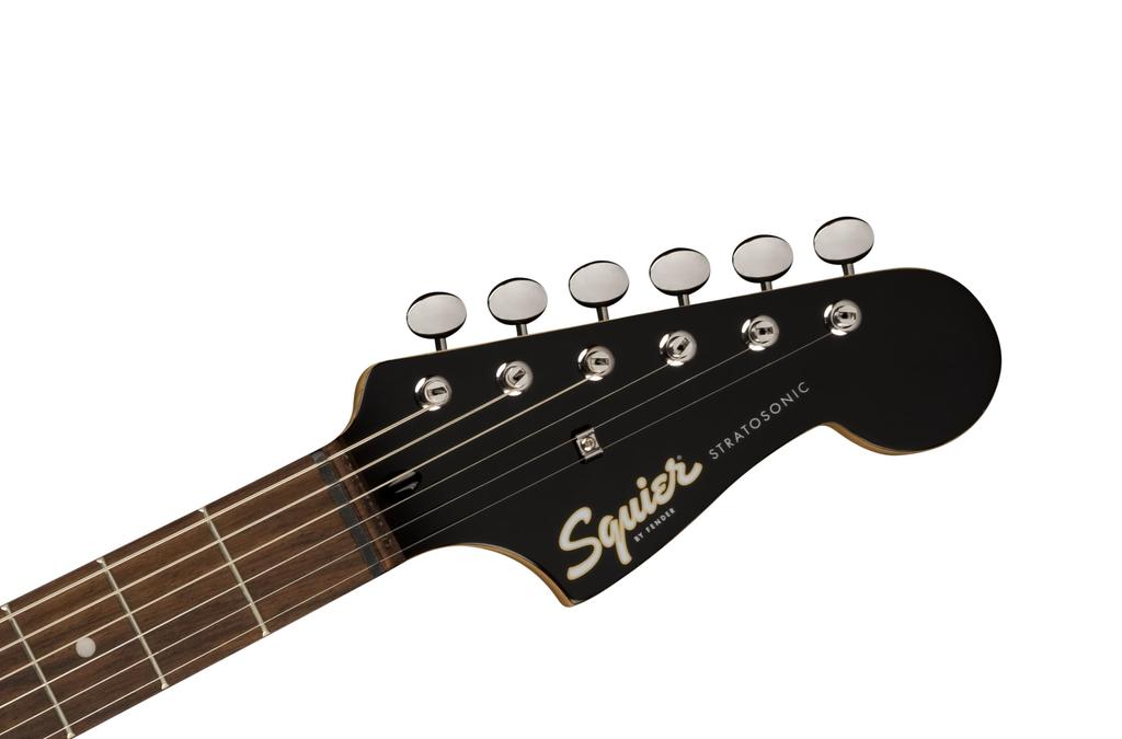 Squier Elektrická kytara Červená Vavřín Strat-O-Sonic