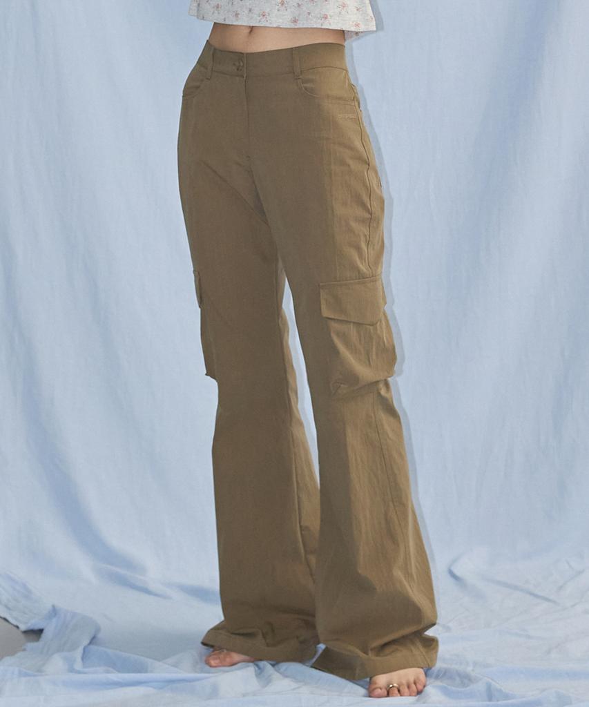 CITYBREEZE Cargo Bootcut Pants_Khaki