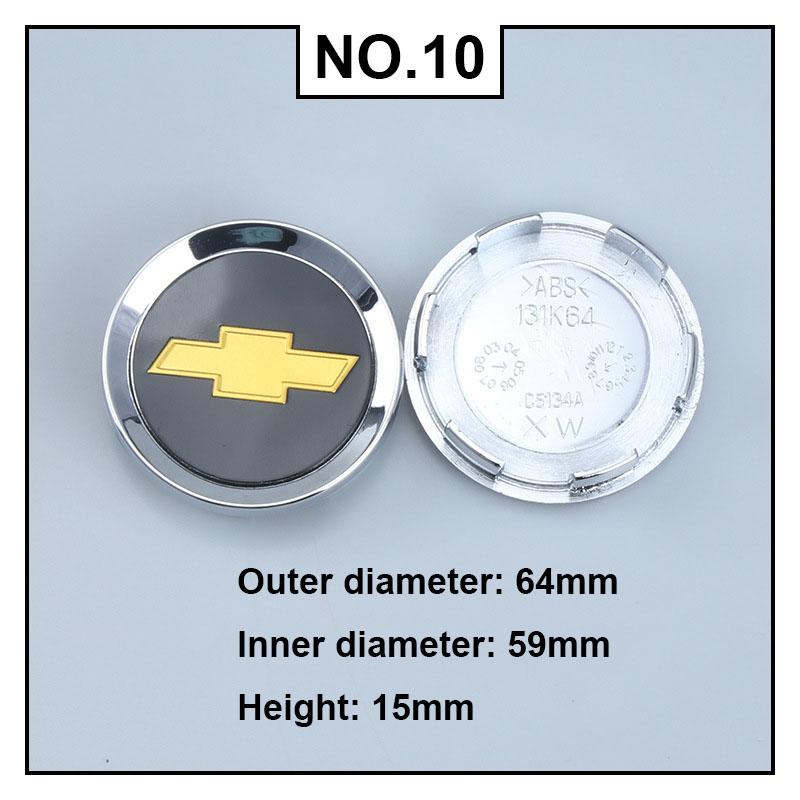 4PCS Car Wheel Center Covers Hub Caps Badge for Chevrolet Malibu AVEO Corvette CRUZE EQUINOx IMPALA LACETTI TRAX ORLANDO Sail