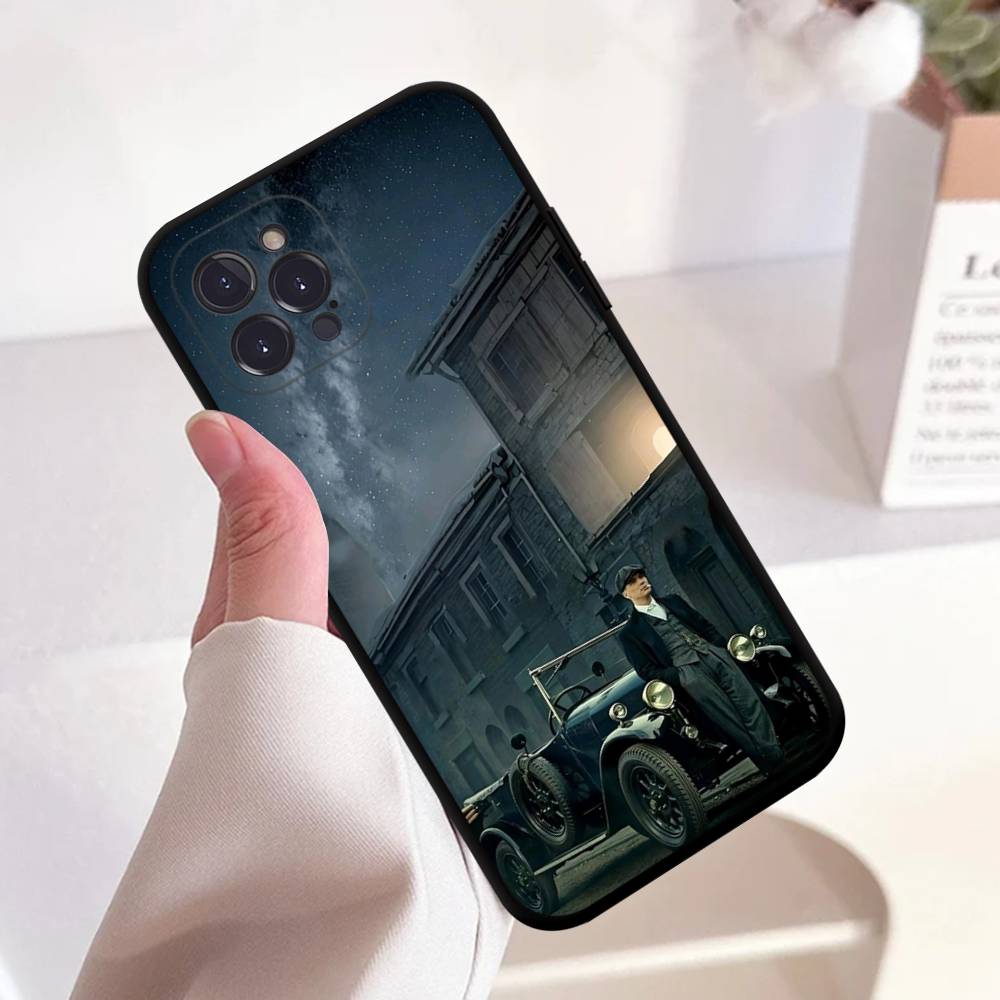 Movie P-Peaky B-Blinders Pattern Phone Case TPU Phone Case For Iphone17 Air 16 15 14 13 12 11 Pro Max Plus Cover Case iPhone 16 e