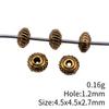 Small Hole Vintage Alloy Gear Spacer Beads Metal Loose Beads DIY Bracelet Necklace Jewelry Making Findings Accessories