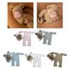 Baby Photography Props Bear Shape Outfit and Hat Set Boy Girl Outfit Photo Shoot Clothes Baby Costume Clothing