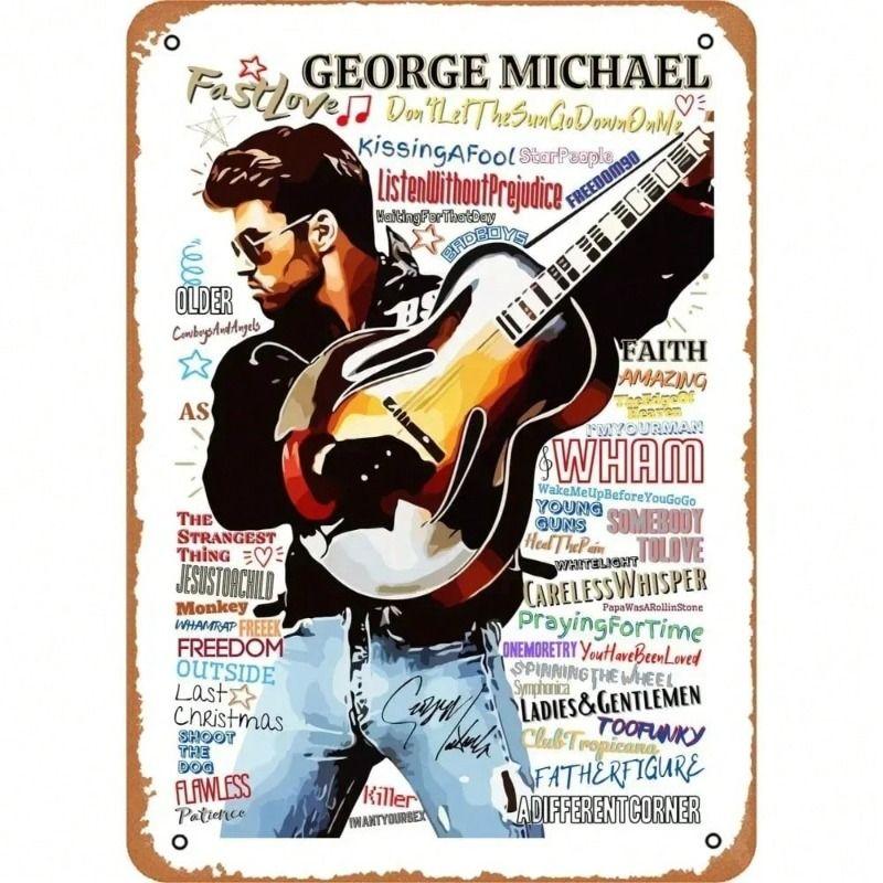 Retro Metal Wall Art Decor Tin Sign Plaque for Garage Living Room Bedroom
