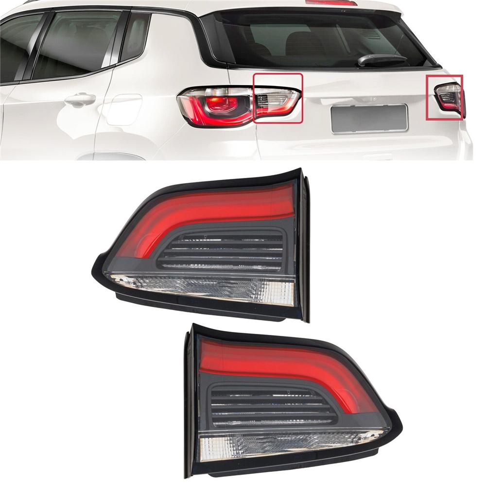For 2017-2021 Jeep Compass Rear Lamp Right & Left Side Inner Tail Light Assembly