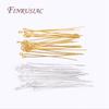 DIY Beading Jewelry Supplies 50 Pcs/lot 18K Gold Plated Eye Pins,16/18/20/26/30/40/50mm Eye Pins For Jewellery Making Findings
