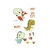 Luminous Tattoo Stickers Temporary Fake Tattoos Kid Glow Paste On Face Arm Leg for Children Body Art Mermaid Dinosaur Sticke
