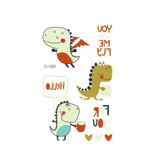 Luminous Tattoo Stickers Temporary Fake Tattoos Kid Glow Paste On Face Arm Leg for Children Body Art Mermaid Dinosaur Sticke