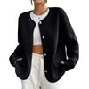 Women's Fashion Casual Long Sleeve Solid Color Jacket