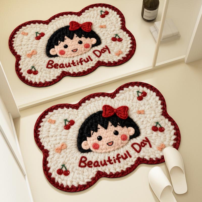 Quick-Dry Cartoon Diatom Mud Bathroom Door Mat – Absorbent & Non-Slip