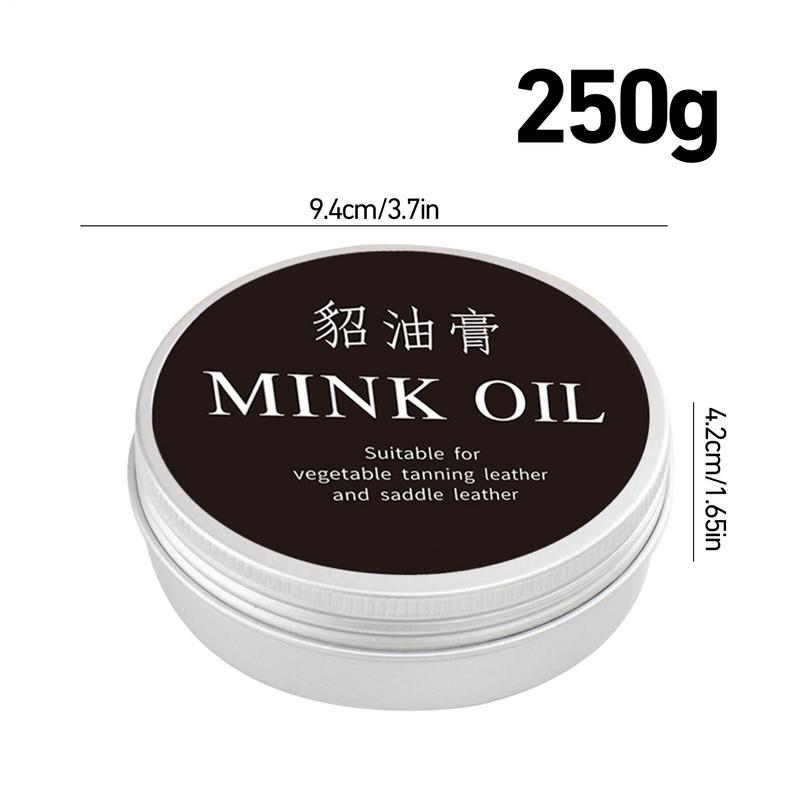 Leather Cleaner Cream Mink Oil Leather Conditioning Cream Universal for Restoring and Refurbishing Boots Car Seats Bags and