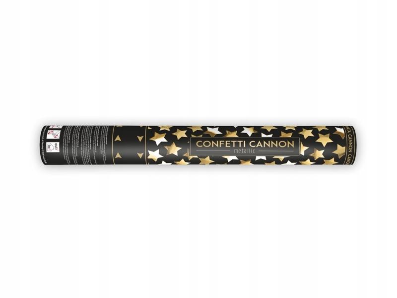 Tube with Stars, Gold, 40Cm, 1Pc