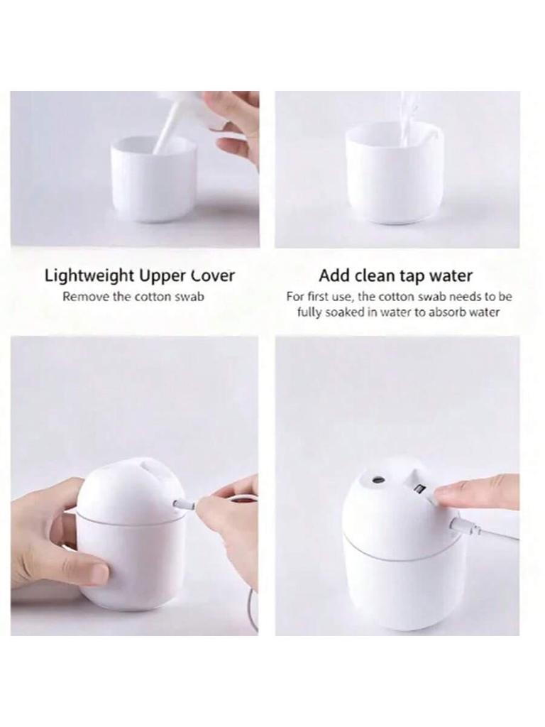 Customize the Humidifier to Add Aromatherapy Fragrance,Large Fog Volume USB Nano Water Replenishment Colorful Lights