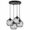 BLACK WIRE HANGING LAMP LOFT LED CHANDELIER