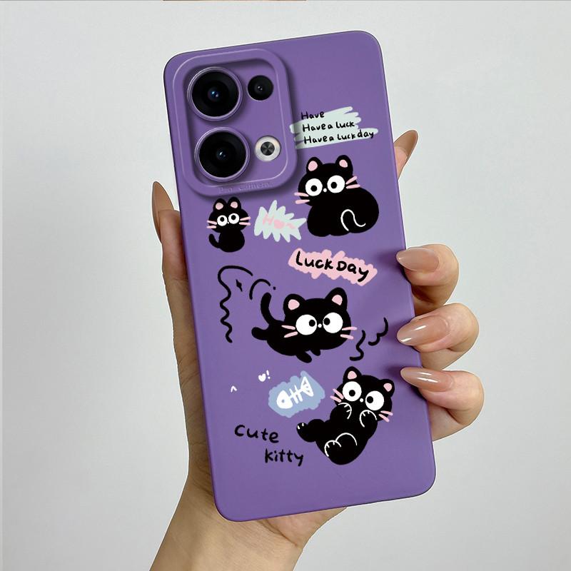 For OPPO Reno 13 CPH2689 Reno13 Phone Case Soft Silicone Funda Sweet Painted Fashion Cartoon Bumper Coque Printed Back Cover