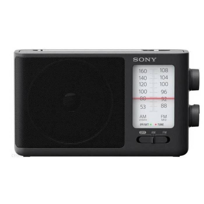 Tragbares Radio - SONY ICF 506 SCHWARZ - Analog - AM/FM - Integrierter einziehbarer Tragegriff