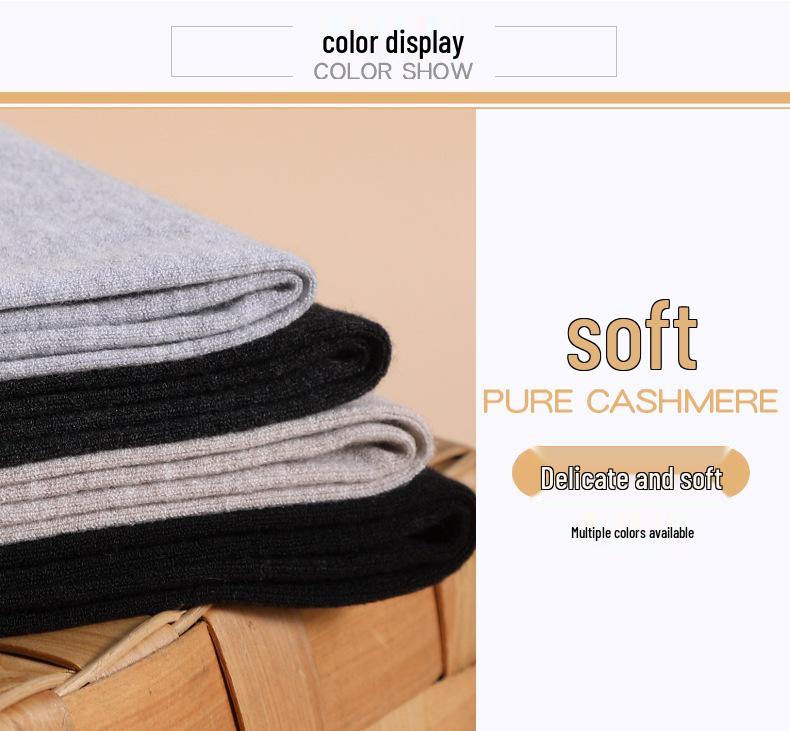 Unisex Thin Wool Knit Base Layer Pants: High Waist, Warm & Thick for Autumn/Winter