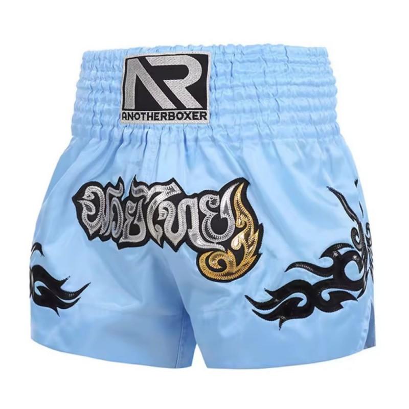Men Women MMA Boxing Shorts Training Fight Pants Muay Thai Kickboxing Gym Workout Stretch Athletic Underwear