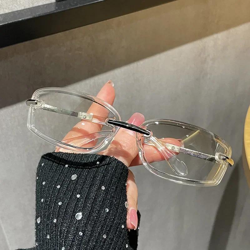 Rimless  Metal Small Frame Sunglasses Rectangle Fashion Popular Women Men Shades Square Sun Glasses For Female Male