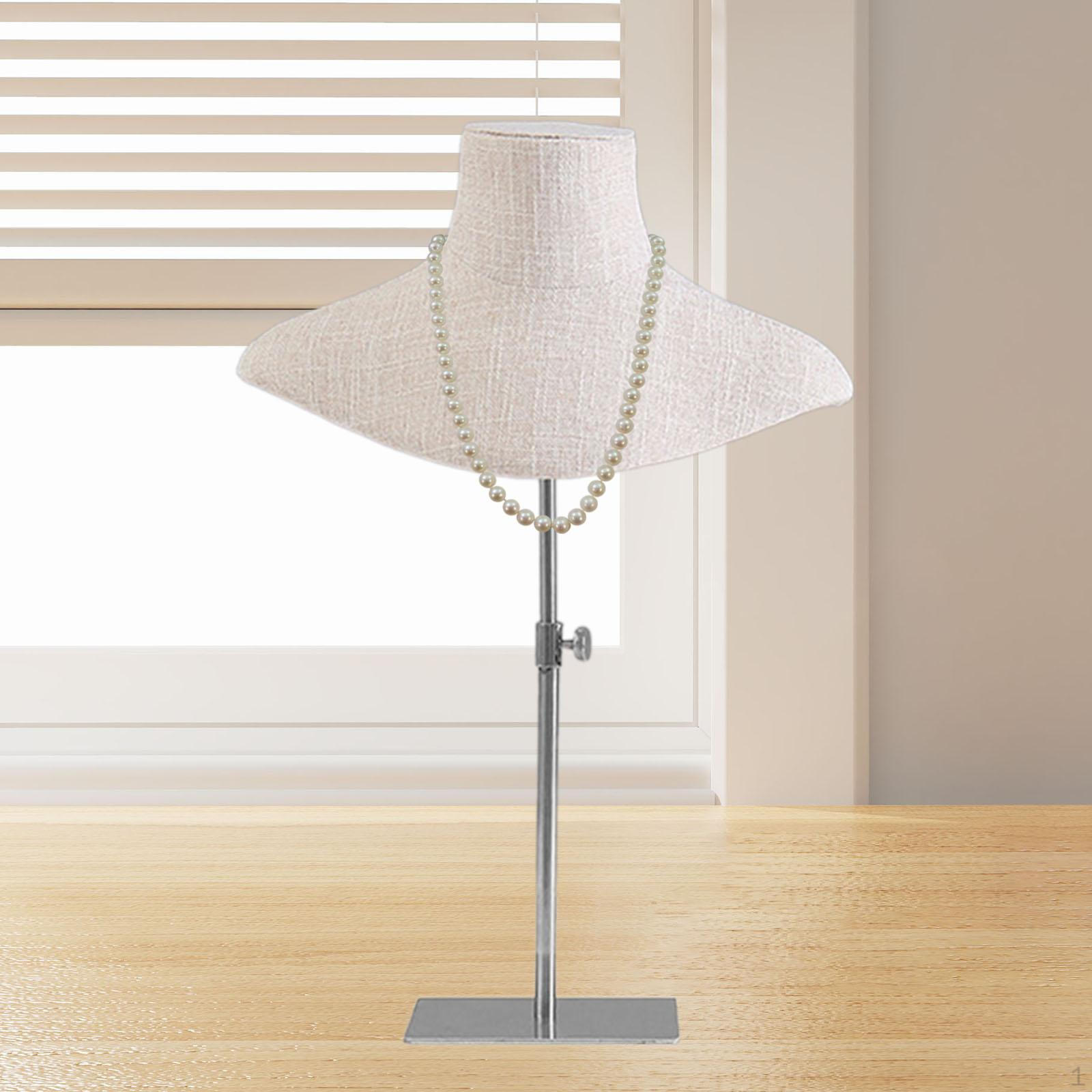 

Элегантная подставка для ювелирных изделий и ожерелий Silver Square Base