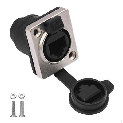 D Sub Panel Mount Coupler Waterproof Gigabit Feed Through Adapter Accessories Easily Install