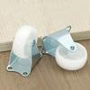 2/4Pcs 1/1.25/1.5/2inch Small Rubber Furniture Non-Swivel Trolley Wheels Plastic Fixed Casters Orienteering Drawer Caster Wheel