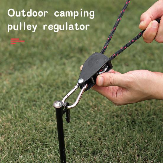 Nylon Ratchet Hanger Lightweight Quick Release Sturdy Pulley Design Tent Lifting Rope