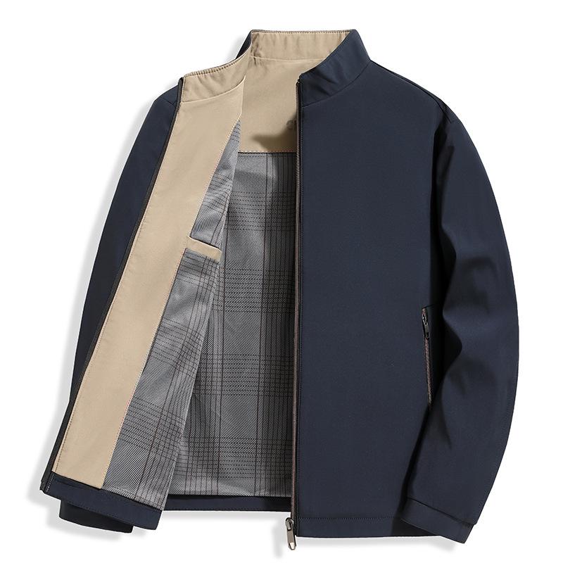 Men's Autumn High-End Business Casual Stand Collar Jacket
